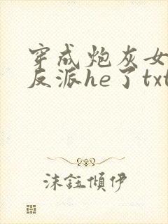穿成炮灰女配和反派he了txt
