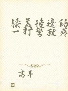 膝盖后边的腿窝一打弯就疼