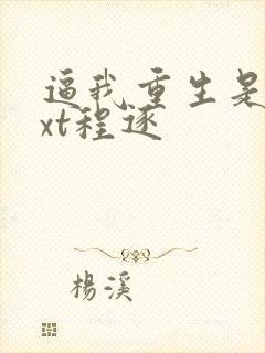 逼我重生是吧txt程逐封面