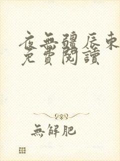 夜无疆辰东小说免费阅读
