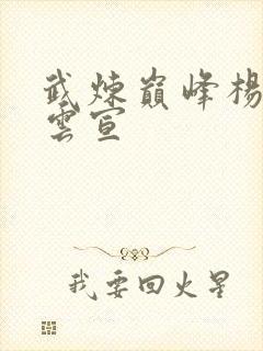 武炼巅峰杨开上云宣