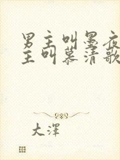 男主叫墨夜寒女主叫慕清歌的小说封面