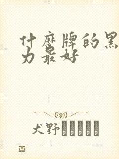 什么牌的黑巧克力最好