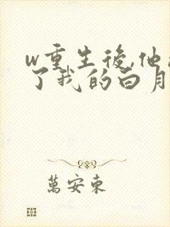 w重生后,他成了我的白月光》