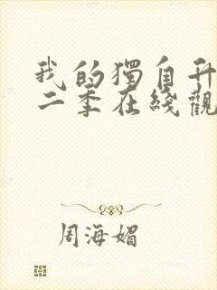 我的独自升级第二季在线观看