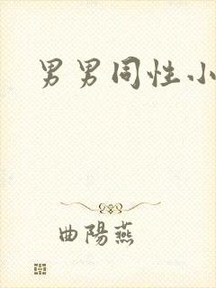 男男同性小说h