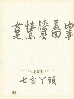 女性膝盖内侧疼是怎么回事封面