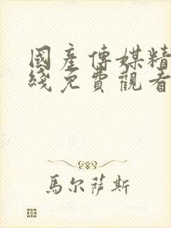 国产传媒精品在线免费观看封面