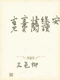 古寨情缘安壮壮免费阅读封面