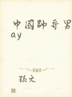 中国帅哥男同gay