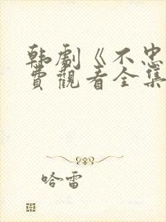 韩剧《不忠》免费观看全集