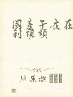 国产午夜在线福利视频