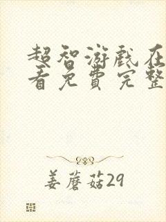 超智游戏在线观看免费完整版