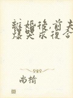 离婚后,前夫他爆哭求复合免费