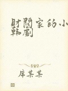 财阀家的小儿子韩剧