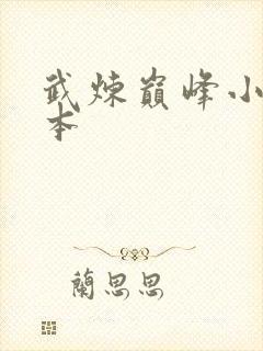 武炼巅峰小说完本封面