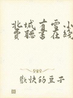 北城有雪小说免费听书在线