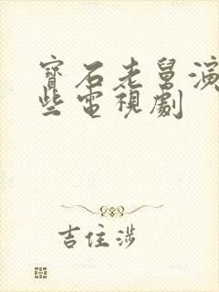 宝石老舅演过哪些电视剧