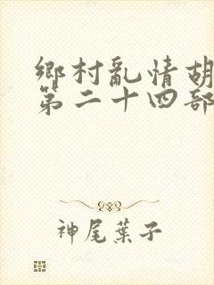 乡村乱情胡秀英第二十四部封面