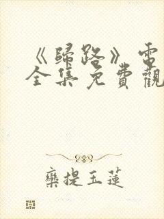 《归路》电视剧全集免费观看高清