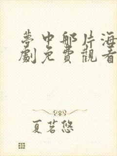 梦中那片海电视剧免费观看完整版