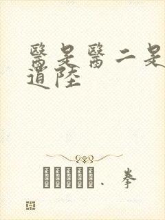 医是医二是二李逍陆
