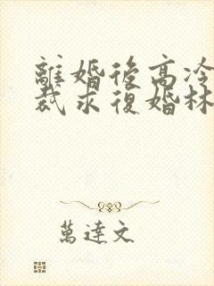 离婚后高冷女总裁求复婚林风封面