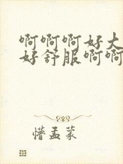 啊啊啊好大好爽好舒服啊啊啊封面