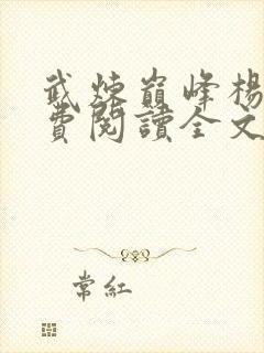 武炼巅峰杨开免费阅读全文