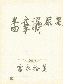 半夜漏尿是怎么回事啊