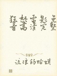 狂怒电影免费观看高清完整版在线