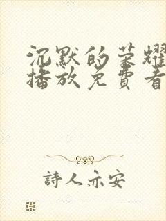 沉默的荣耀免费播放免费看