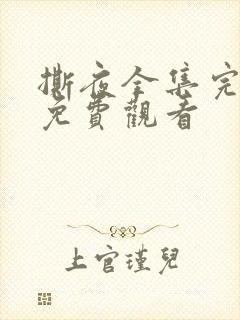 撕夜全集完整版免费观看