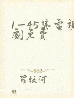1—45集电视剧免费