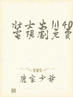 壮士出川40集电视剧免费播放封面