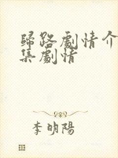 归路剧情介绍分集剧情