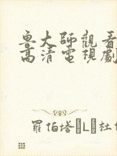 鲁大师观看免费高清电视剧封面