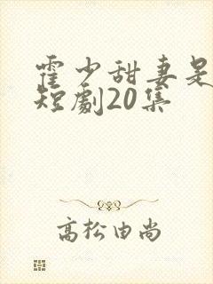 霍少甜妻是大佬短剧20集