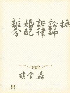 离婚诉讼抚养权分配律师