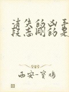 消失的凶手杀死段志刚的是谁