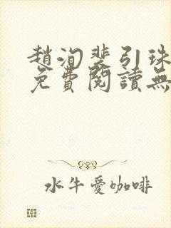 赵洵裴引珠全文免费阅读无弹窗