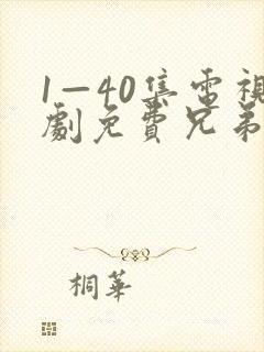 1—40集电视剧免费兄弟们开火