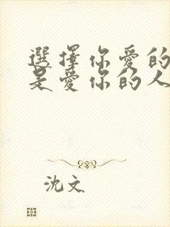 选择你爱的人还是爱你的人辩论赛