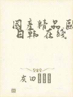 国产精品 欧美 日韩 在线