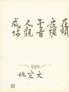 成人午夜在线网站观看视频免费