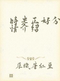 时光正好分集剧情介绍