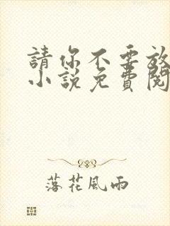 请你不要放弃我小说免费阅读