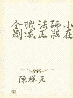 全职法师小说无删减正版在线阅读