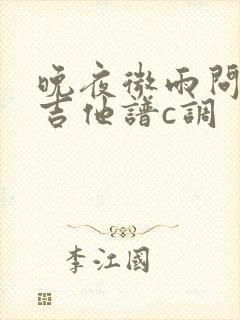 晚夜微雨问海棠吉他谱c调