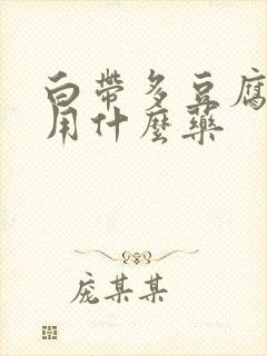 白带多豆腐渣状用什么药